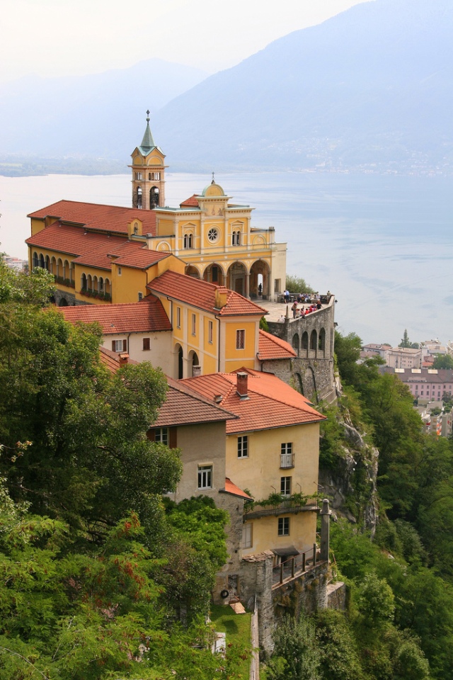 Madonna Del Sasso Monastery, Switzerland. Image Courtesy of indiatimes.com.