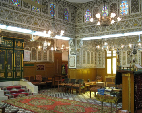 Slat Al Fassiyin Synagogue, Morroco. Image Courtesy of morocco-holidays-guide.co.uk.