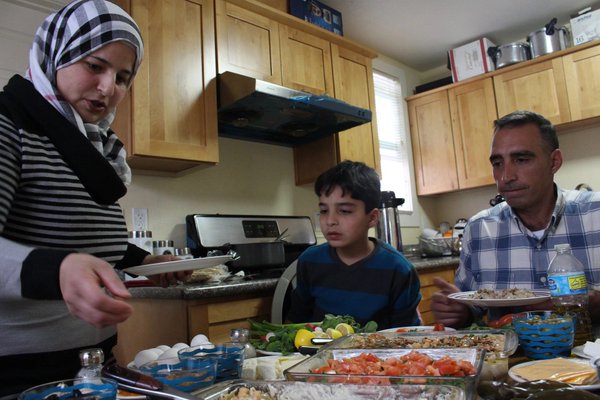 Syrian refugee family adapts to new life in Oakland. Image Courtesy of twitter.com/theIRC.