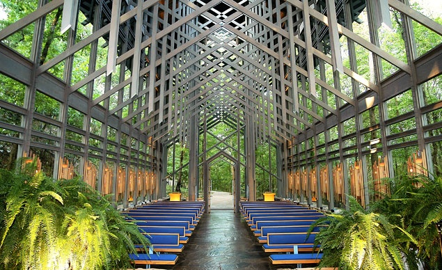 Thorncrown Chapel. Image Courtesy of budgettravel.com.